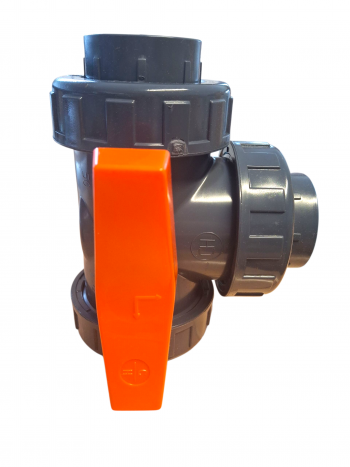 Preview: PVC 3-Wege-Kugelhahn mit L- Bohrung KxKxK 16mm x 16mm x 16mm online Kaufen - KULANO.store